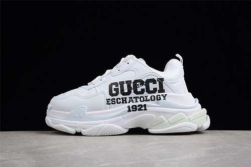 530GUCCI X BALENCIAGA TRIPLE S SNEAKERS WHITEWHITEBLACKWOMAN3539MAN4046