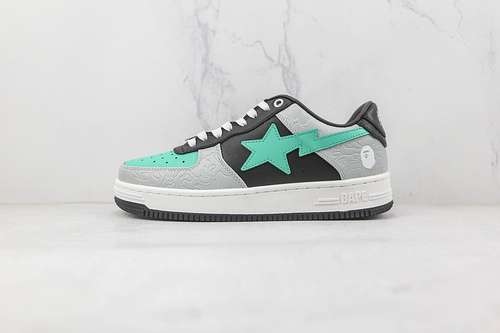 4801H7019002BAPE STA LOW SHOES BLACKCYANBLUEGREYWOMAN3639MAN4045