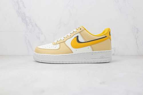 300DX6065171AIR FORCE 1 LOW 07 LX 82 DOUBLE SWOOSH YELLOW SAILYELLOW OCHRESAIL