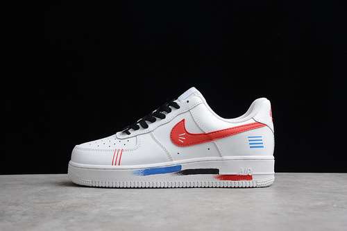 300CW2288111AIR FORCE 1 LOW 07 WHITEBLACKREDBLUEWOMAN3639MAN4045