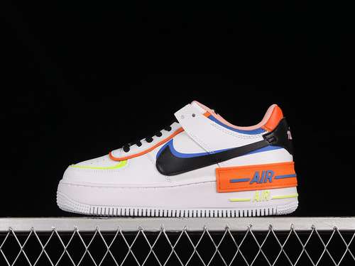 280DV2186100AIR FORCE 1 SHADOW WHITEBLACKRACER BLUEATOMIC GREENWOMAN35540