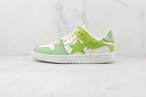 460BAPE STA TO LOW NIGO SNEAKERS WHITEGREENGRASS GREENWOMAN3639MAN4045