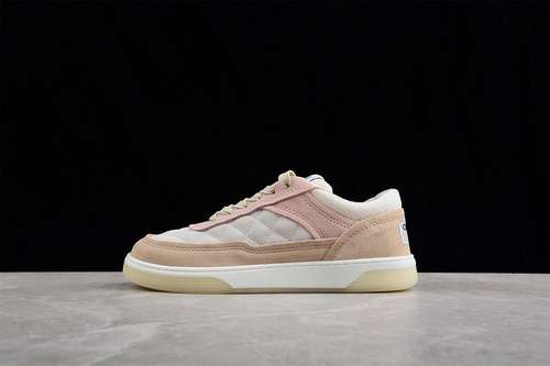 390E0628CHANEL CASUAL FLAT SHOES WHITEPINKLIGHT KHAKIWOMAN3540