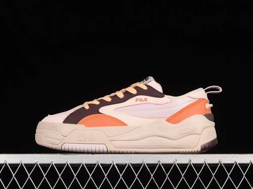 280F12W241603FCAFILA 2022 FLAT CASUAL SHOES LIGHT PINKBROWNORANGEUNISEX35544