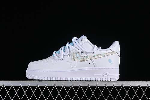 340DH1999223AIR FORCE 1 07 LOW WHITEBLUEWOMAN3639MAN4045