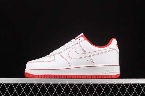 340CV1724100AIR FORCE 1 LOW 07 CONTRAST STITCH WHITEUNIVERSITY REDWHITEUNISEX3645