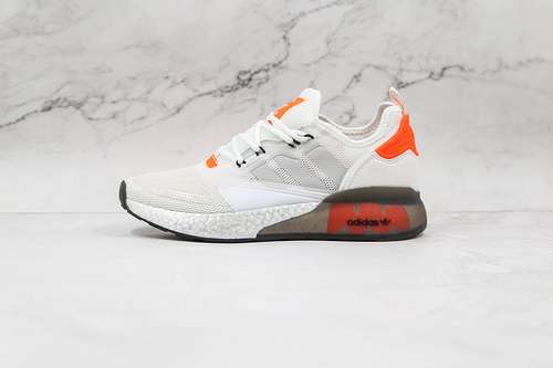 320F38773ZX 2K BOOST SHOES CLOUD WHITEORANGECORE BLACKWOMAN3639MAN4045