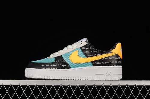 300CI0057100AIR FORCE 1 LOW 07 WHITEBLUEYELLOWWOMAN3639MAN4045