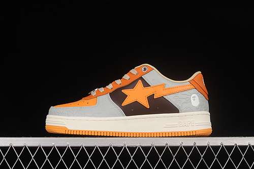 4501H70191002BAPE STA LOW M2 ORANGEBROWNLIGHT GREYWOMAN3639MAN4045