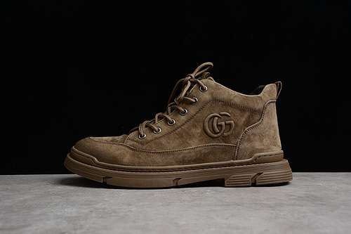 480GUCCI MARTIN BOOTS BROWNBROWNBROWNMAN3844