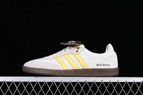 280ID0217ADIDAS WALES BONNER X SAMBA BROWNECRU TINTALUMINUM YELLOWUNSIEX3645