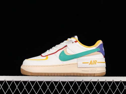 300CI0919118AIR FORCE 1 SHADOW WHITEMULTICOLORWOMAN35540