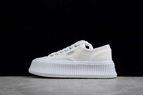 360CHANEL CREEPERS CANVAS LACE SNEAKER WHITEWHITEWHITEWOMAN3540