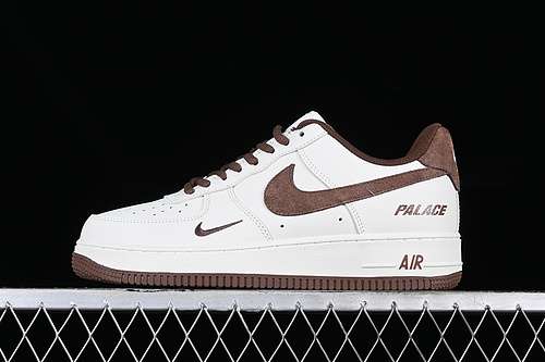 340PE681833AIR FORCE 1 07 LOW PALACE WHITEBROWNWOMAN3639MAN4045