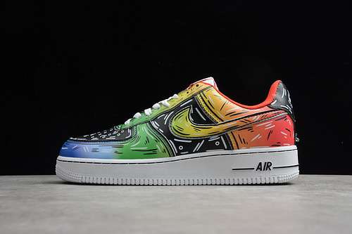 320AQ4211300AIR FORCE 1 LOW 07 PARANOISE RAINBOW MULTICOLORUNISEX3645