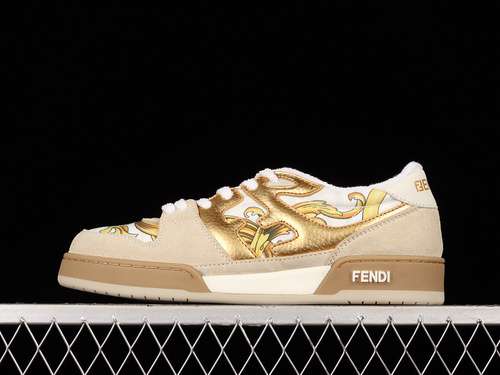 55011COM20211851FENDI MATCH 2022 SNEAKERS WHITEKHAKIGOLDWOMAN3539MAN4045