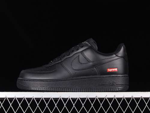 300CU9225001SUPREME X AIR FORCE 1 LOW BOX LOGO BLACKBLACKREDWOMAN3639MAN4045