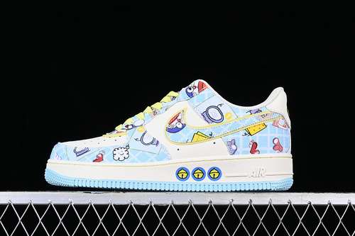 320FB0607055AIR FORCE 1 07 LOW DORAEMON WHITEYELLOWBLUEWOMAN3639MAN4045