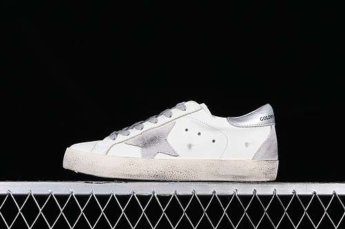 460GGDB GOLDEN GOOSE SUPER STAR WHITEGREYSILVERWOMAN3539MAN4044