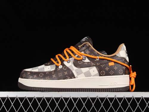 320CV1724113LV X AIR FORCE 1 LOW 07 DARK BROWNBEIGELIGHT GREYWOMAN3639MAN4045