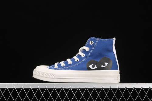 250171846CCOMME DES GARÇONS PLAY X CHUCK TAYLOR ALLSTAR 70S HIGH BLUE QUARTZEGRETBLACK