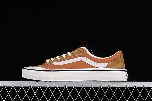 230VN000MT6BKQVANS OLD SKOOL REISSUE 136 WHITEBROWNORANGEWOMAN3539MAN4044