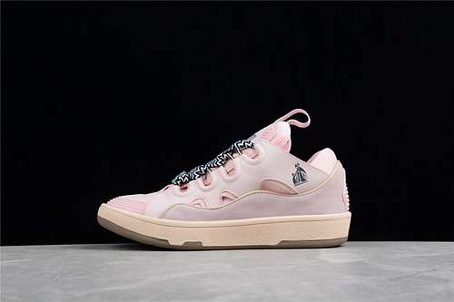 460LANVIN CURB CASUAL SNEAKERS LIGHT PINKLIGHT PINKBLACKWOMAN3539MAN4045