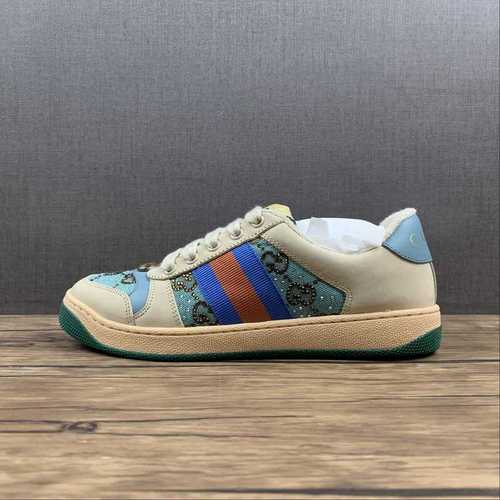 4505704439Y9209666GUCCI SCREENER SHOES GREEN KHAKIBLUEREDWOMAN3540