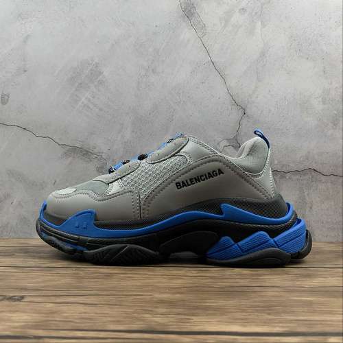 470BALENCIAGA TRIPLE S DADSHOE DARK GREYBLACKBLUEWOMAN3639MAN4047