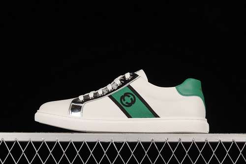 4509Y9209666GUCCI SCREENER GG HIGHTOP SNEAKER WHITEGREENBLACKMAN3844