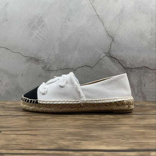 280CHANEL FISHERMAN SHOES WHITEWHITEBLACKWOMAN3540