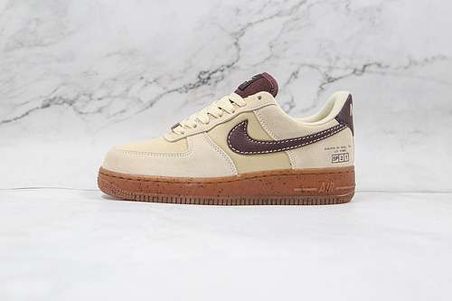 360DD5227234AIR FORCE 1 LOW COFFEE BEACHGRAINPALE IVORYMAHOGANYWOMAN3639MAN4045