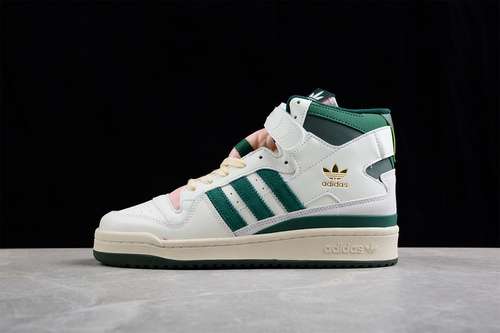 280GW2203FORUM 84 HIGH SHOES OFF WHITETEAM DARK GREENCLOUD WHITEWOMAN3639MAN4045