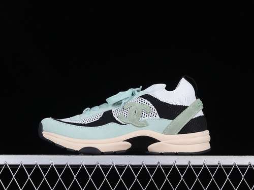 400E0628CHANEL 2022SS SNEAKERS GREENBLACKBEIGEWOMAN3540