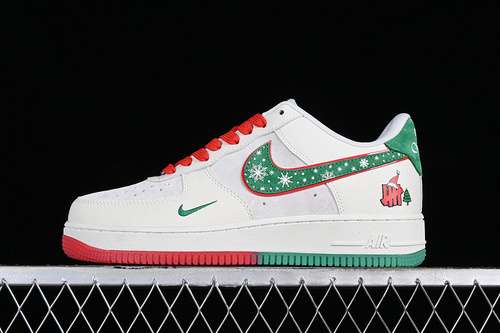 340DH6239839AIR FORCE 1 07 LOW UN WHITEGREENREDWOMAN3639MAN4045