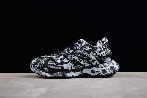 580W3RRA1090BALENCIAG ANEAKER TESS SGOMMA MAILLE WHITEBLACKWOMAN3539MAN4046