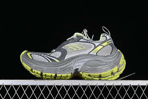 440W2MV29031BALENCIAGA TRACK SNEAKER GREYGREENWOMAN3539MAN4046