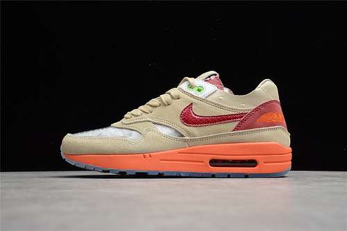 360DD1870100CLOT X AIR MAX 1 KISS OF DEATH 2021 NETDEEP REDORANGE BLAZEUNISEX3645