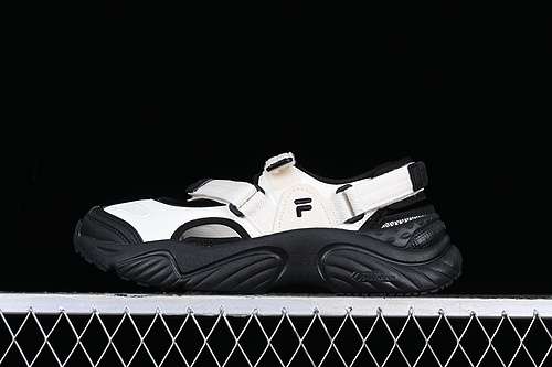 270T12W321401FWBFILA FUSION NON SLIP SANDALS WHITEBLACKWOMAN35540