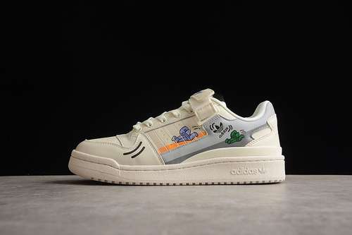 270GX2181FORUM 84 LOW SHOES CLOUD WHITEBEIGEGREENWOMAN3639MAN4045