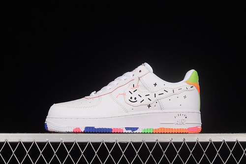 300DV1366111AIR FORCE 1 LOW 07 KIDS DRAWING GS WHITEMULTICOLORWOMAN3640