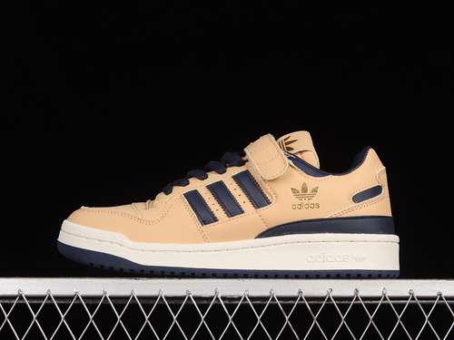 270FY7792FORUM 84 LOW SHOES BEIGEBLUE THREADGOLD METALLICWOMAN3639MAN4045