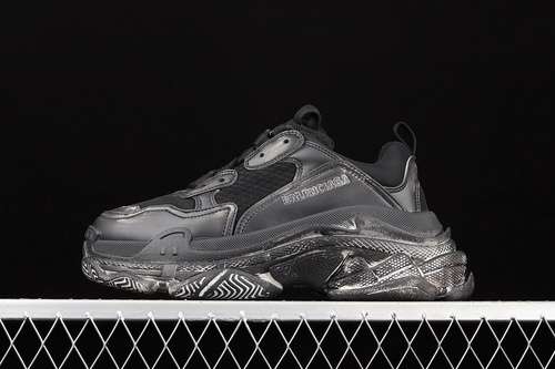 580W3CN31000ZG BALENCIAGA TRIPLE S SNEAKERS BLACKBLACKBLACKWOMAN3539MAN4046