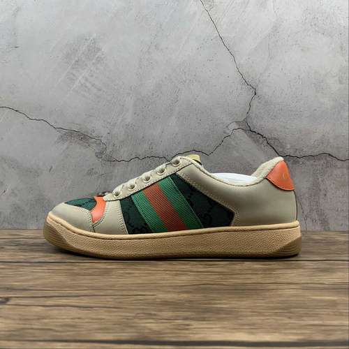 450GUCCI SCREENER SNEAKER BEIGEGREENREDORANGEWOMAN3539MAN4045