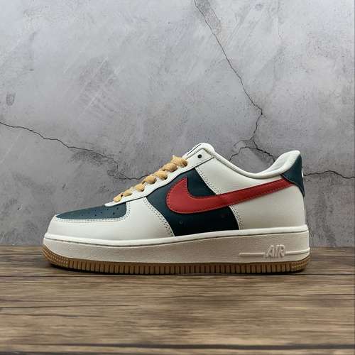 280AQ3778991AIR FORCE 1 LOW ID CREAM GREEN REDWHITEDARK GREENUNISEX3645