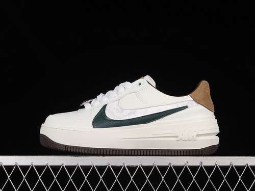 320FB1856131AIR FORCE 1 PLTAFORM SAILWHITEPRO GREENDARK DRIFTWOOD BROWNBAROQUE BROWN