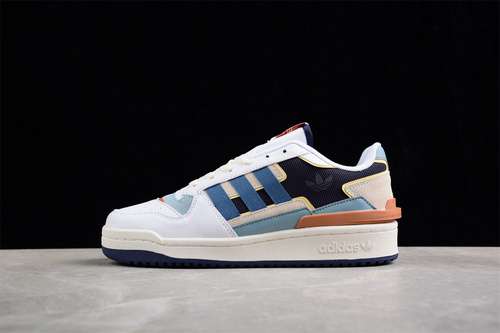 250FZ5596ADIDAS FORUM 84 LOW WHITEBLACKBLUEORANGEWOMAN3639MAN4045