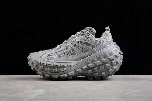 730W2RA61200BALENCIAGA DEFENDER RUBBER PLATFORM SNEAKERS GREYGREYSILVERUNISEX3546