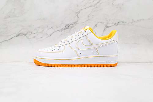 300CV1724102AIR FORCE 1 LOW 07 CONTRAST STITCH WHITEWHITELASER ORANGEUNISEX35545