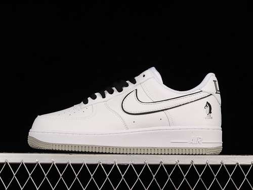 300AH6818128AIR FORCE 1 LOW PREMIUM FOUR HORSEMEN PE WHITEWHITEBLACKWOMAN3645